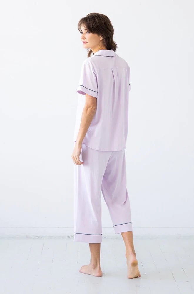 Classic Capri Pajamas in Pima Cotton - EVAMAIA