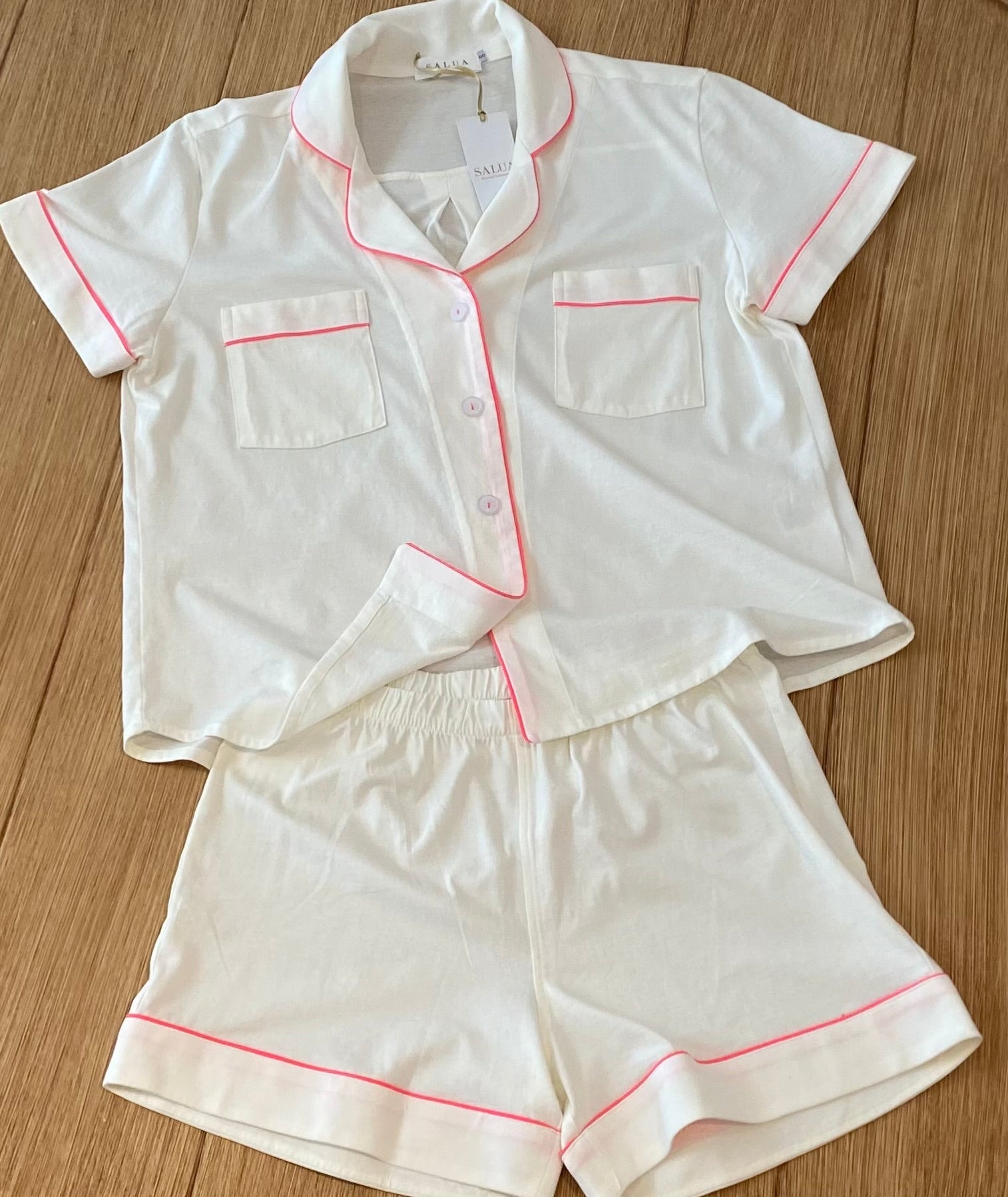 Classic Shorties Pajama Set in Pima Cotton - EVAMAIA