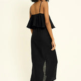 Dune Pareo Skirt with Front Tie Detail - EVAMAIA