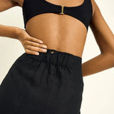 Dune Pareo Skirt with Front Tie Detail - EVAMAIA