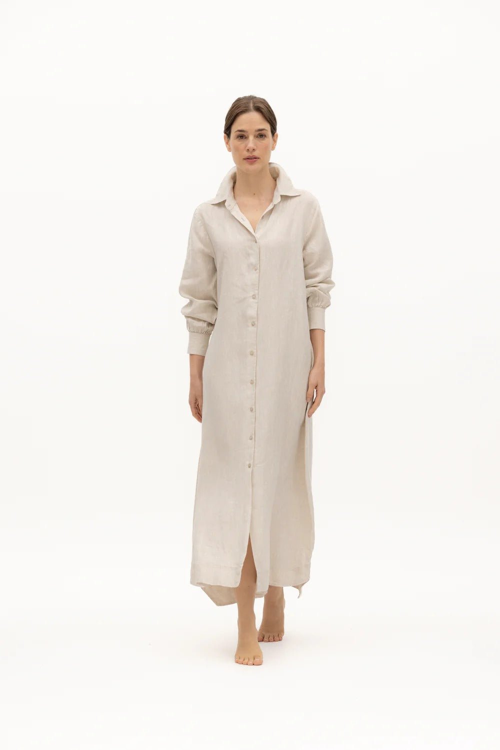 Marea Linen Dress - EVAMAIA