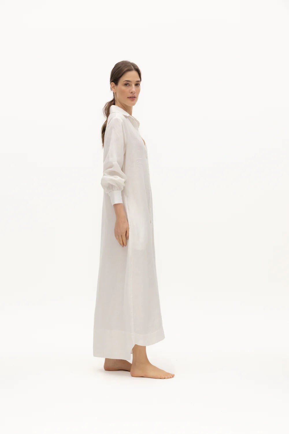 Marea Linen Dress - EVAMAIA