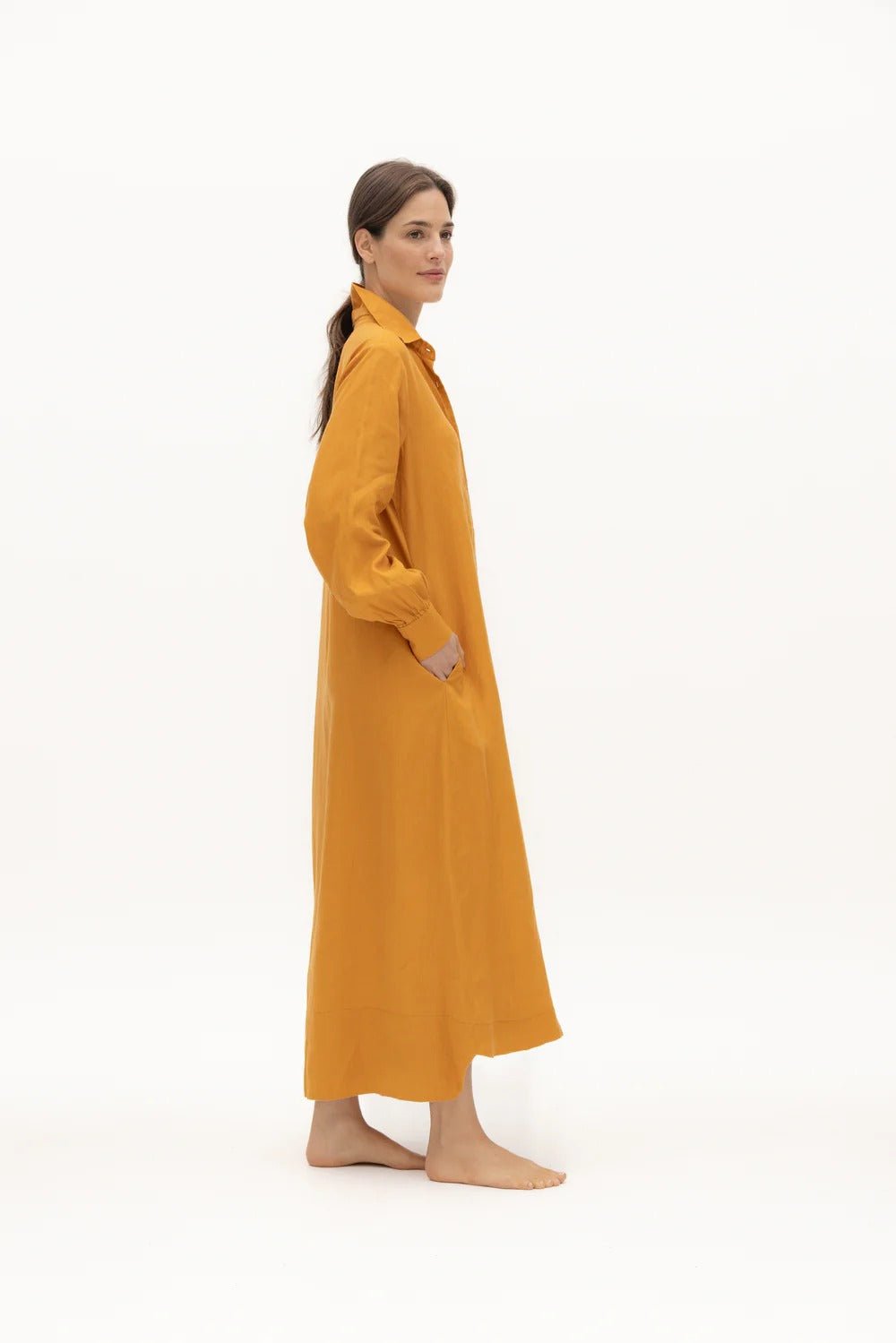 Marea Linen Dress - EVAMAIA
