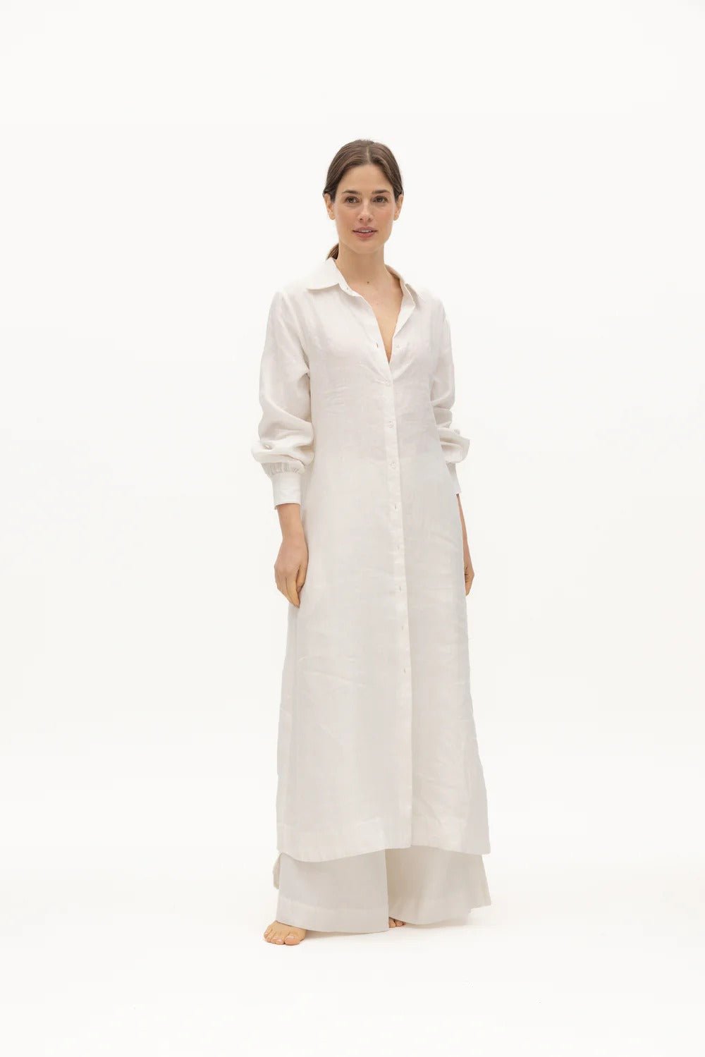 Marea Linen Dress - EVAMAIA