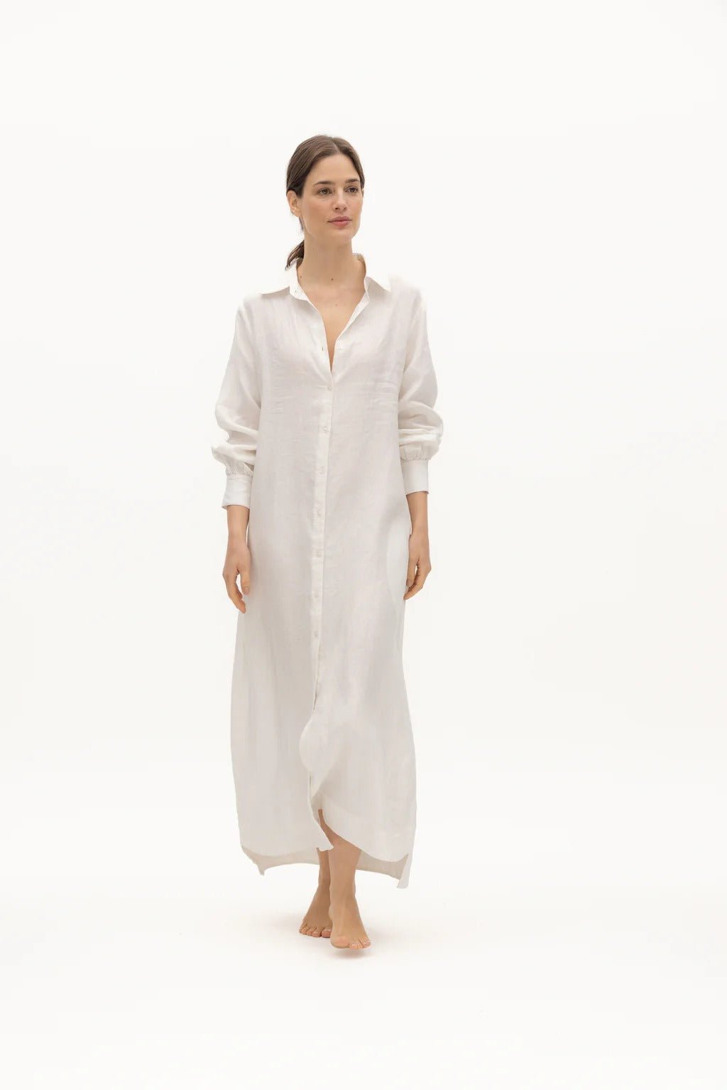 Marea Linen Dress - EVAMAIA