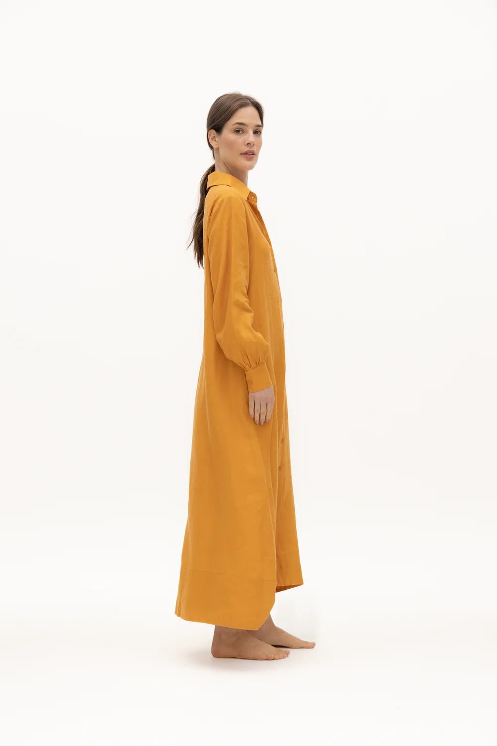Marea Linen Dress - EVAMAIA