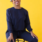 Pima Cotton Sweatshirt - EVAMAIA