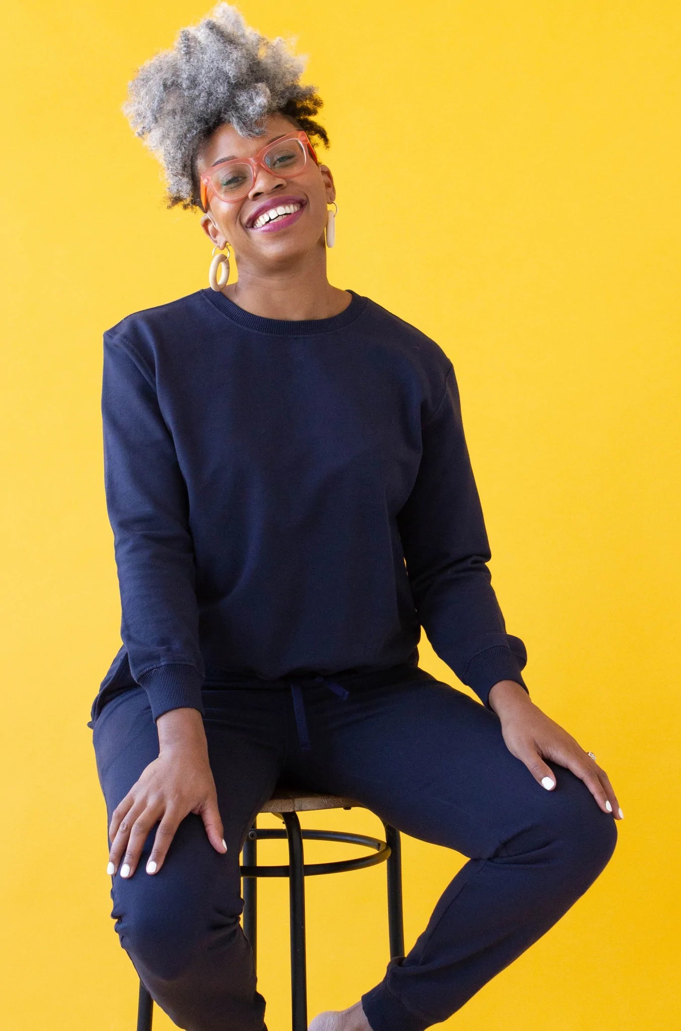 Pima Cotton Sweatshirt - EVAMAIA