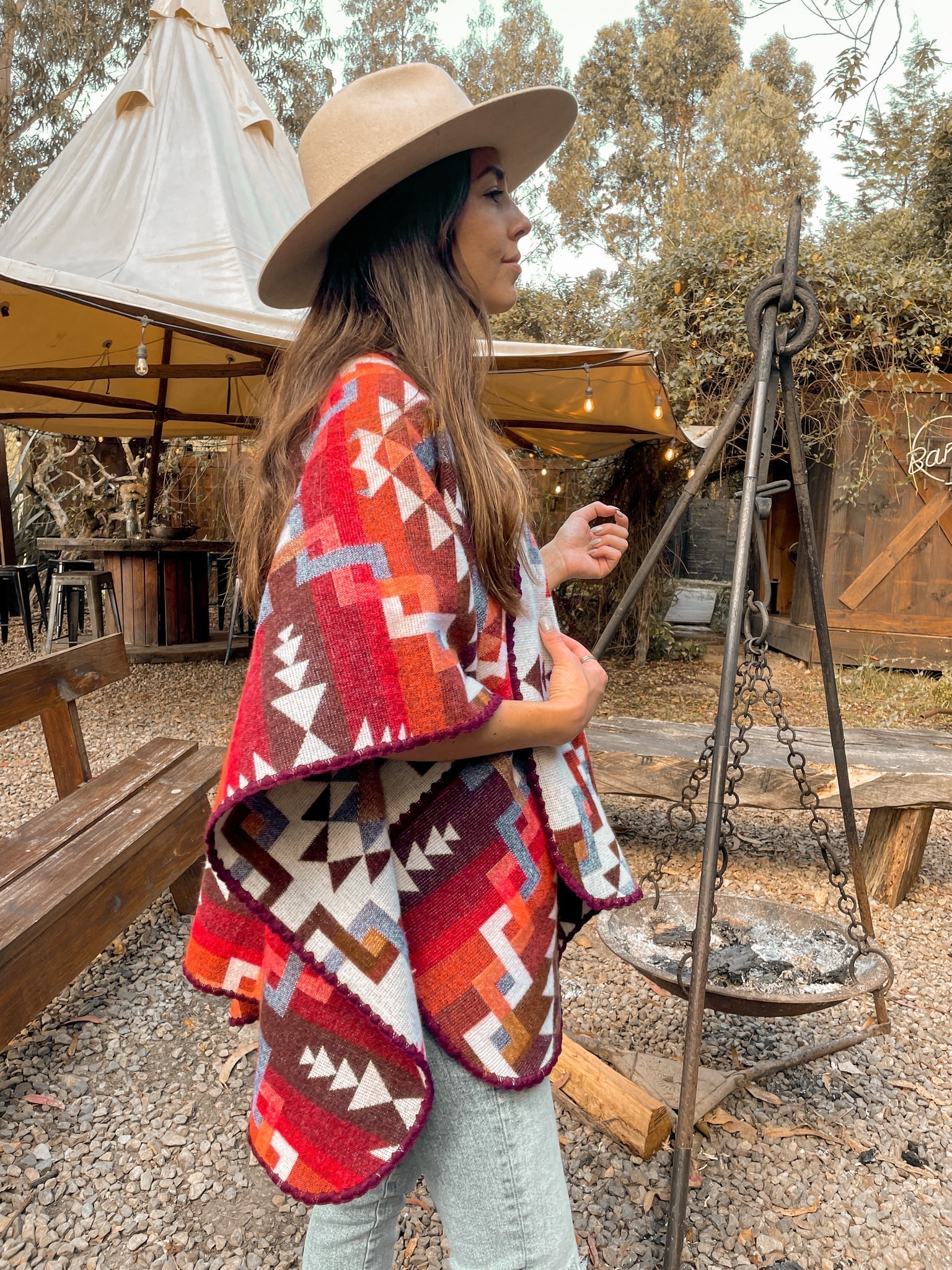 Red Etnico Poncho - EVAMAIA