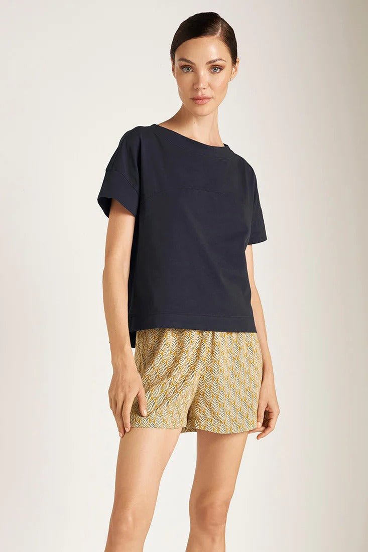 Soft Cotton Crewneck T-Shirt - EVAMAIA