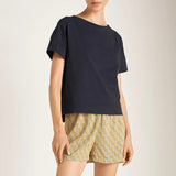 Soft Cotton Crewneck T-Shirt - EVAMAIA