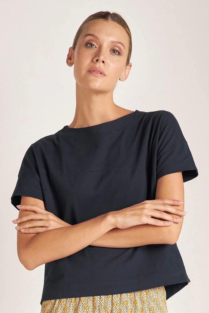 Soft Cotton Crewneck T-Shirt - EVAMAIA