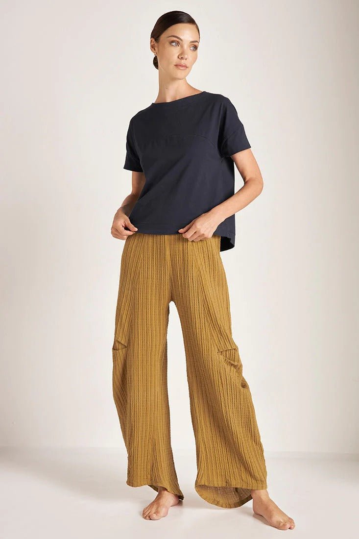 Soft Cotton Crewneck T-Shirt - EVAMAIA