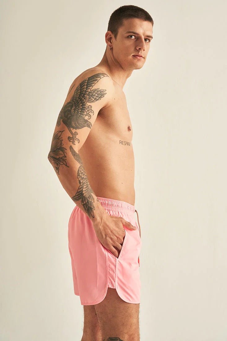 Solid Swim Trunks for Men - Short Length - EVAMAIA