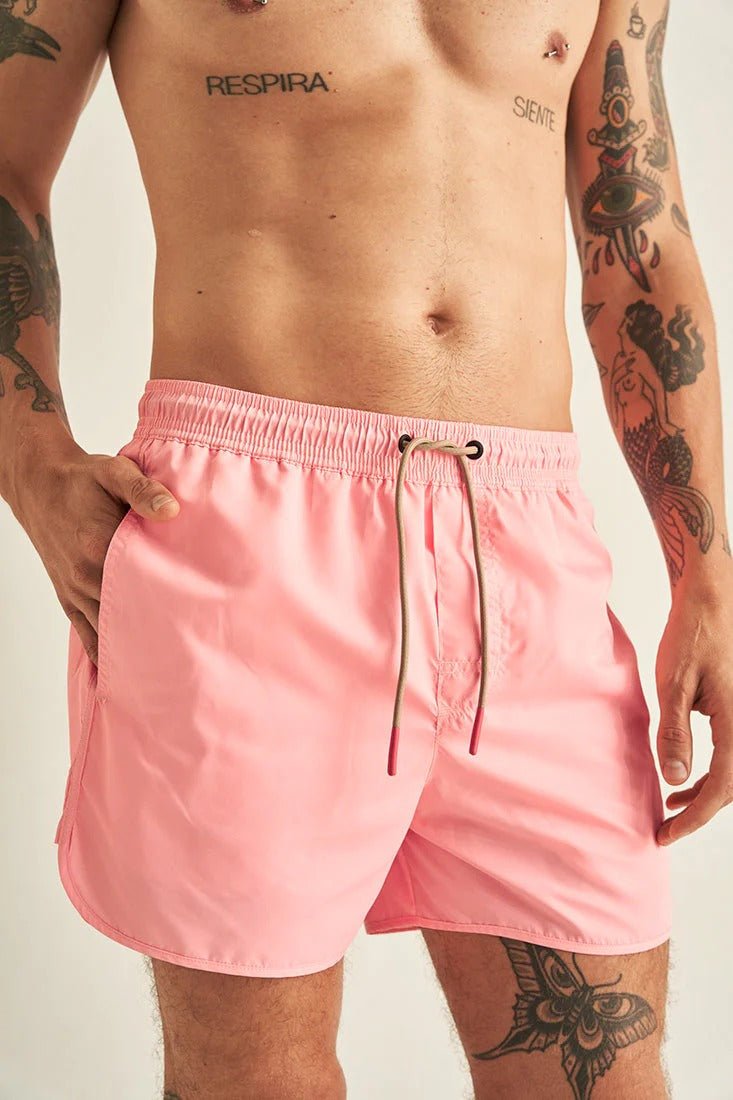 Solid Swim Trunks for Men - Short Length - EVAMAIA