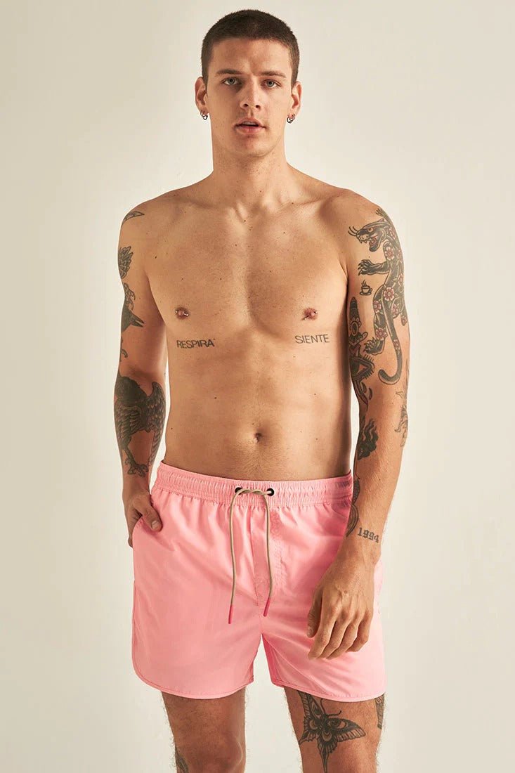 Solid Swim Trunks for Men - Short Length - EVAMAIA