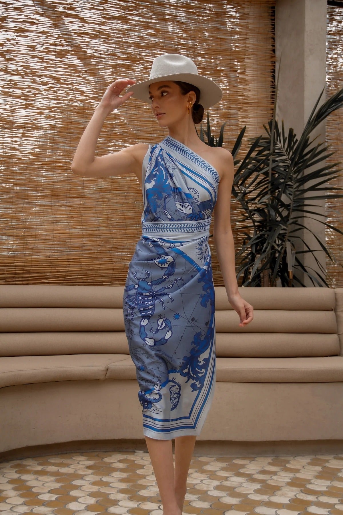 Water Zodiac Wrap Dress