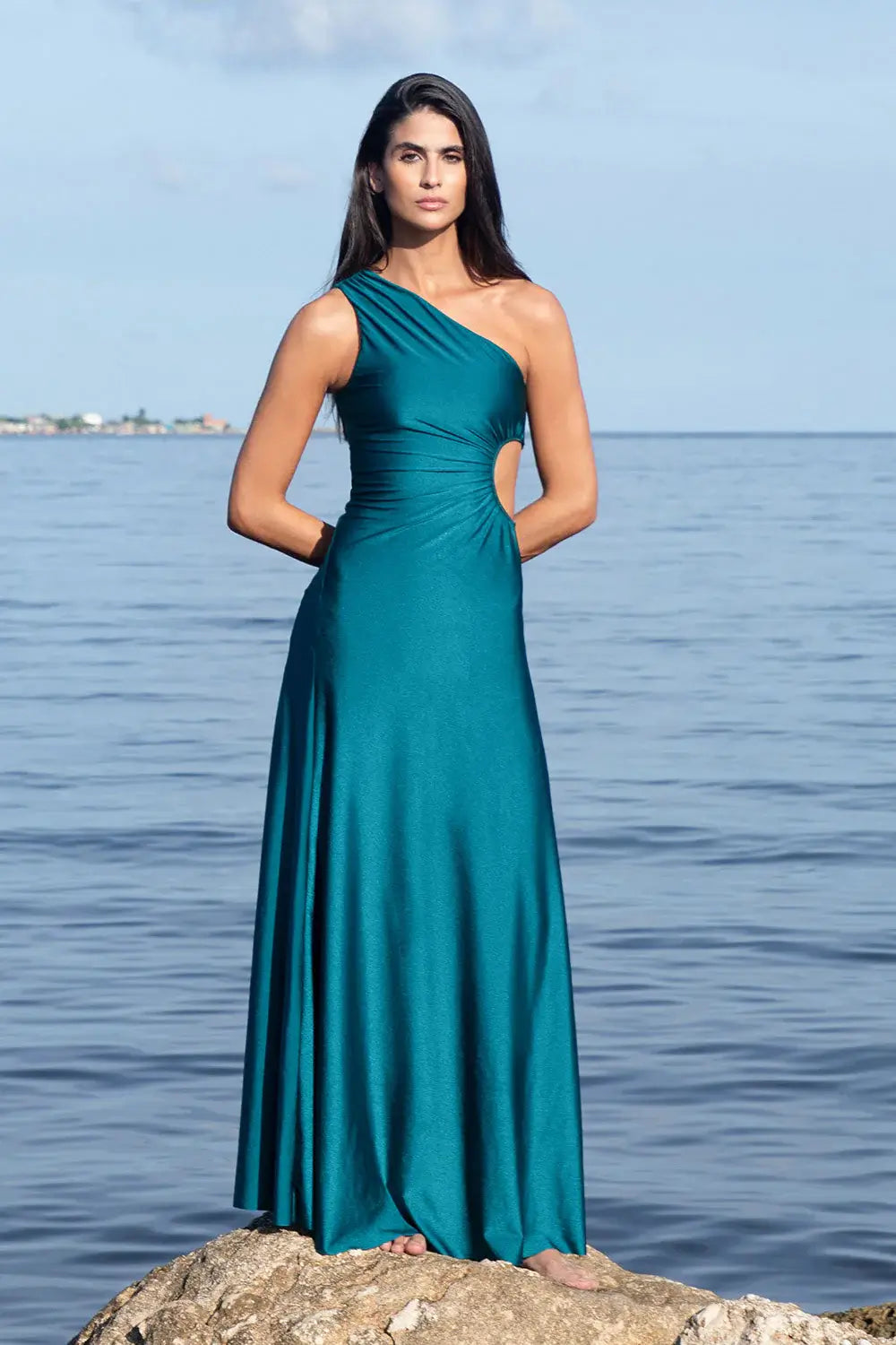 Mar de Lua Savanna Azure Maxi Dress | EVAMAIA Boutique LA Mar de Lua Savanna Azure Maxi Dress | EVAMAIA Boutique LA