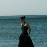 Daphne Black Cotton Dress