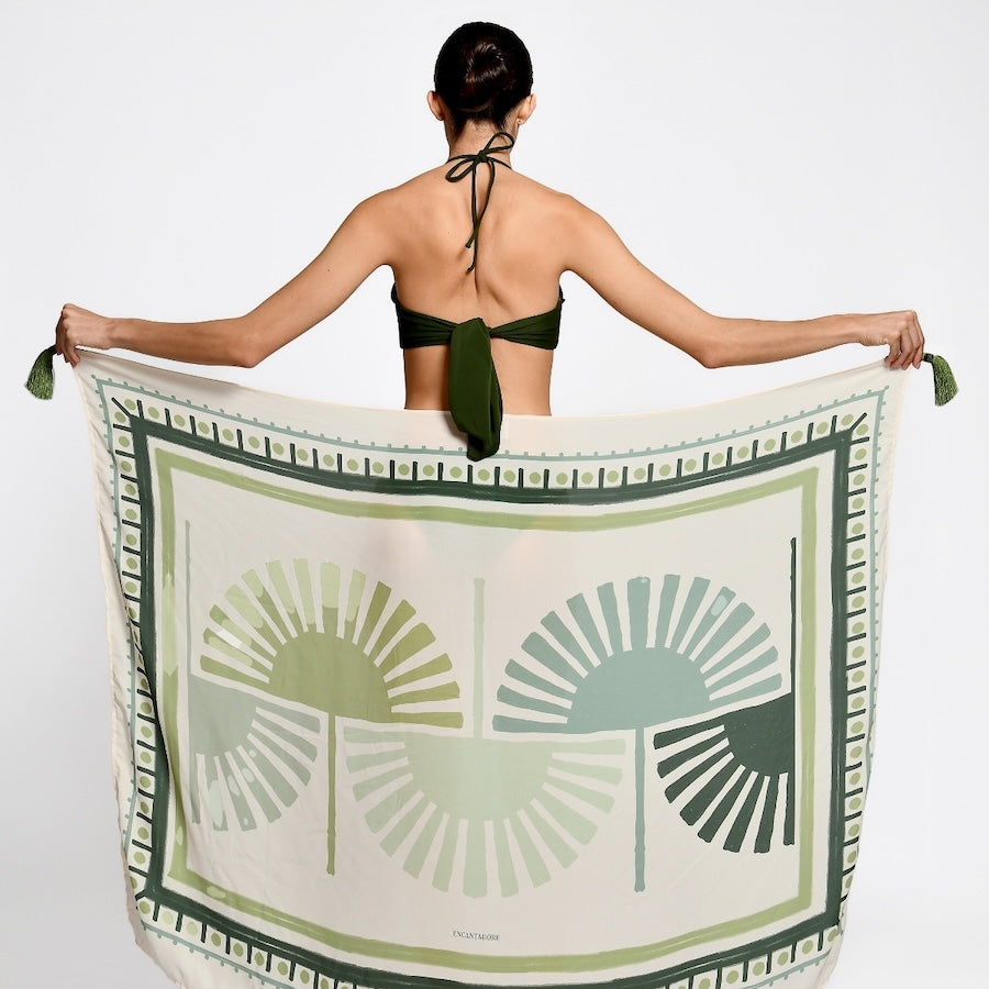 Taylor Oversized Rectangular Sarong with Tassels