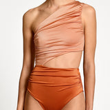 Diana Drapped One Piece Swimsuit - Full Coverage