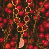 24k Gold Plated Tropical Watermelon Necklace