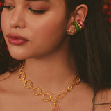 24k Gold Plated Tropical Watermelon Necklace