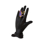 Froggy Ring Gold Plated purple