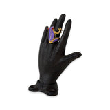 Froggy Ring Gold Plated purple
