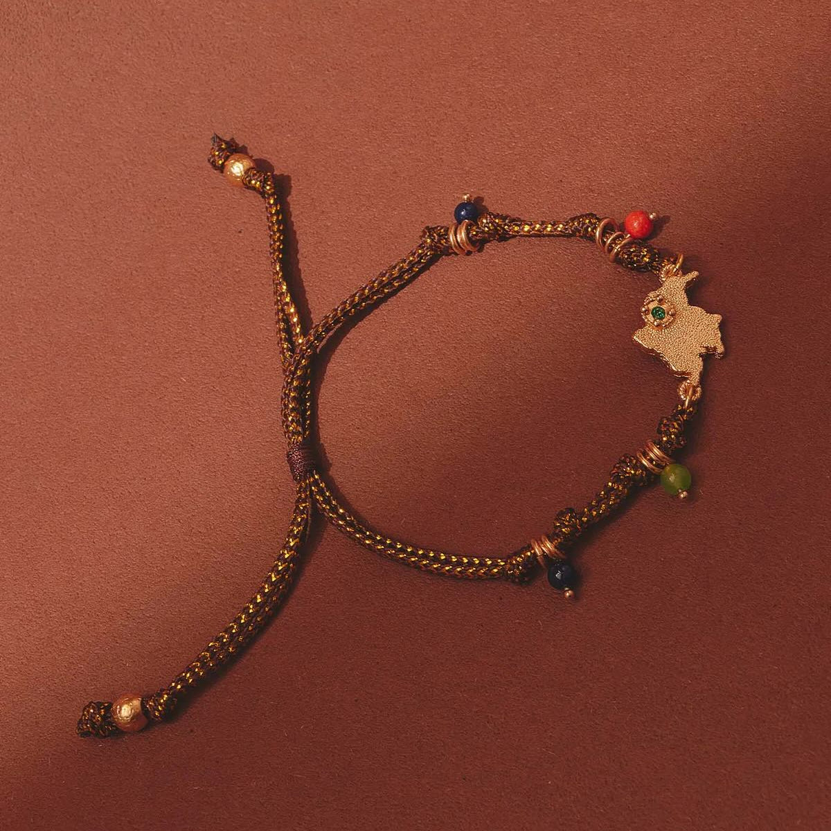 Colombian Map Adjustable Bracelet