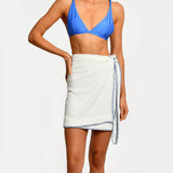 Maria Ivory Azure Cover Up Skirt