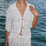 Lau Ivory Knitted Blouse