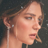 Snow Star Statement Earrings