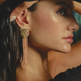 Jaguar Tribute Statement Gold Earrings