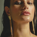 Jaguar Tribute Statement Gold Earrings