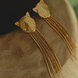 Jaguar Tribute Statement Gold Earrings
