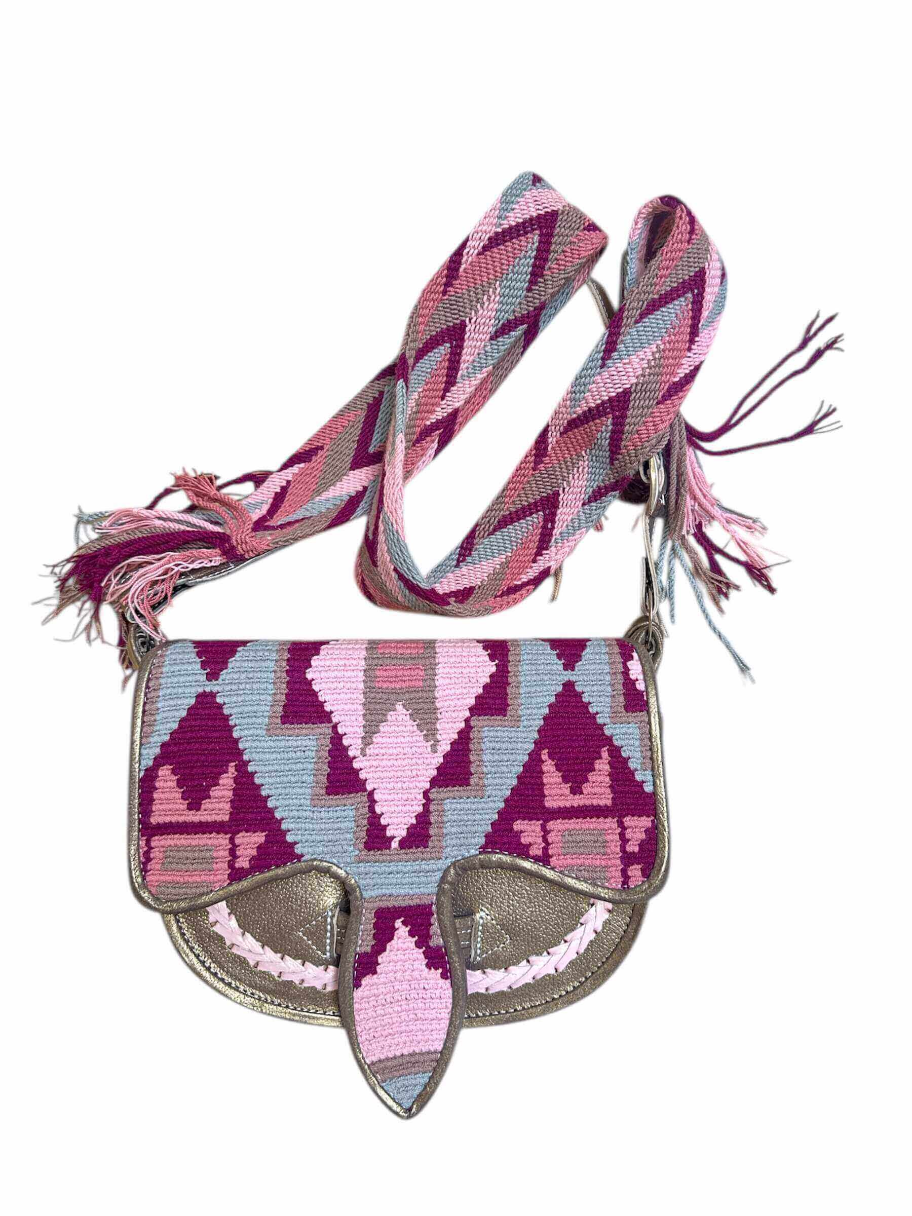 Wayuu inspired carriel crossbody bag. 
