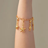 24k Gold Plated Bracelet for Personalized Charms