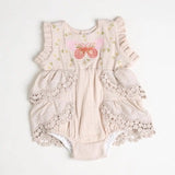 Butterfly Bubble Romper for Baby Girls