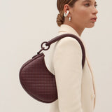 Burgundy Saddle Mini Shoulder Bag