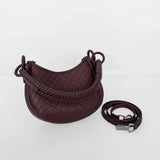Burgundy Saddle Mini Shoulder Bag