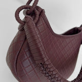 Burgundy Saddle Mini Shoulder Bag