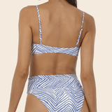 Zebra Line Blue Axell Top