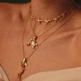 24k Gold Underwater Necklace Set
