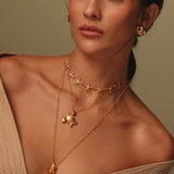 24k Gold Underwater Necklace Set