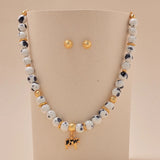 24k Gold Plated Cow Necklace and Earrings Set