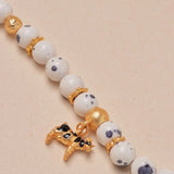 24k Gold Plated Cow Necklace and Earrings Set