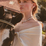 24k Gold Plated Cow Necklace and Earrings Set