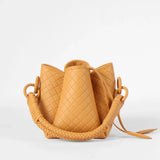 Yellow Tulip Mini Leather Bag