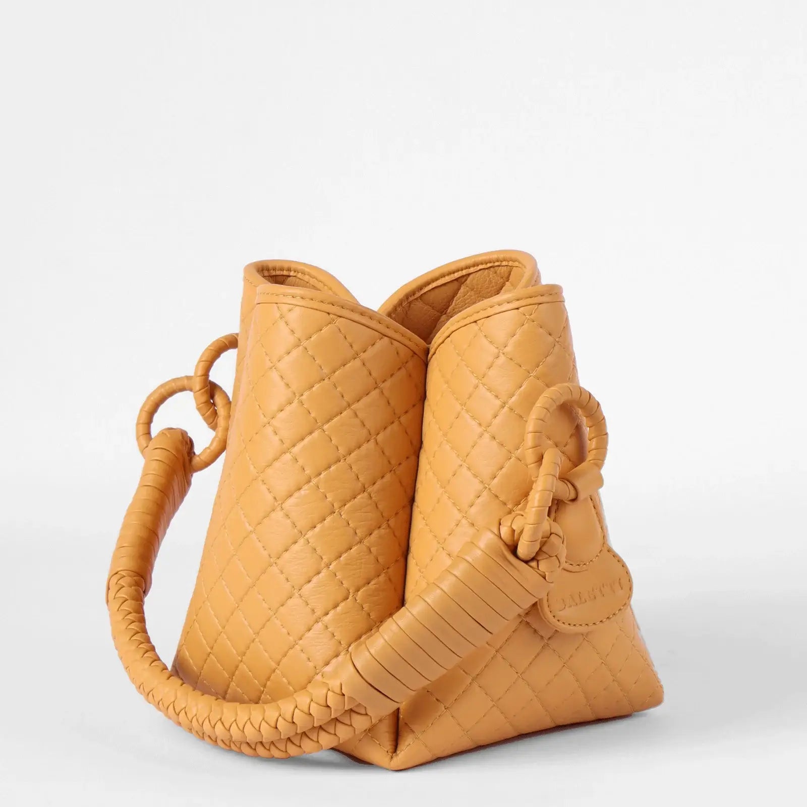 Yellow Tulip Mini Leather Bag